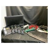 Electronics Lot with Phones and Monitor