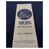 Viking 3-Piece Carving Set with Wood Handles