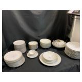 Fine China Dinnerware Set, Floral Design