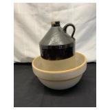 Stoneware Jug and Bowls Set