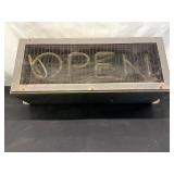 Vintage OPEN Neon Sign, Untested