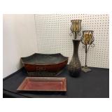 Decorative Metalware and Vase