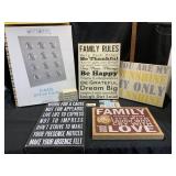Decorative Wall Art and Photo Frame Lot