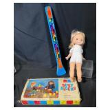 Vintage Toys Including Boxed Blocks