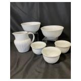 Ceramic Pitcher & Bowls