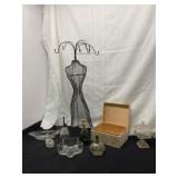 Glassware and Wire Form
