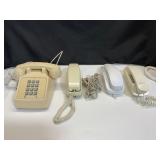 Four Vintage Corded Telephones