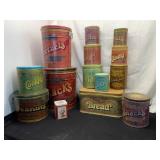 Decorative Tin Containers