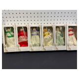 Six Gorham 'Doll of the Month' Figurines