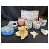 Home Decor and Candle Lot
