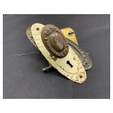 Vintage Yale Metal Door Knob Set