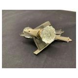 Vintage Glass Door Knobs with Backplates