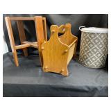 Wood Rack, Folding Stand, and Pet Food Bin