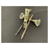 Glass Door Knob with Hardware Set