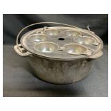 Cast Iron Pot with Egg Poacher Insert