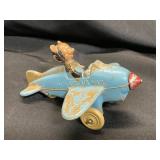 Hard Plastic Mickeyï¿½s A/R Mail Airplane Toy