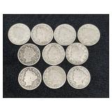 10 Liberty Head Nickels