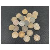 25 Indian Head Pennies
