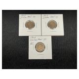 3 1907 Indian Head Pennies