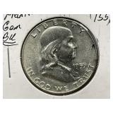 1955-P Franklin Silver Half Dollar