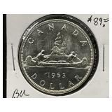 1963 Canadian Silver Dollar