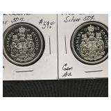 1962 & 1963 Canadian Silver Half Dollars