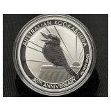 1 Oz. Silver Round, Australian Kookaburra
