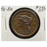 1852 Large Cent Coin