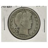 1904-P Barber Half Dollar