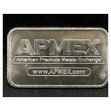 1 Oz. .999 Silver Bar, APMEX