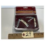 WINCHESTER GENUINE WHITE BONE KNIFE SET!