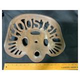 Antique Cast Iron Tractor Seat ï¿½Hoosierï¿½