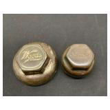 Vintage 1920s Woods Brass Hubcaps