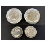 Four Brass Radiator Caps