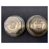 1920s Cadillac Brass Hubcaps