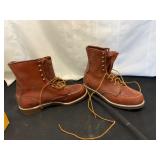 Red Wing Leather Work Boots, Size 10B