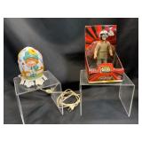 Decorative Egg Lamp and Star Wars Figure