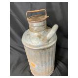 Galvanized Steel 10-Gallon Fuel Can