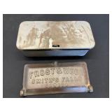 Vintage Frost & Wood Cast Iron Toolbox Lid