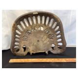 Antique Cast Iron BARDON Tractor Seat