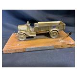 Chevrolet Truck Figurine on Wood Base