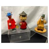 2 Vintage Incense Burners and Japanese Bobblehead