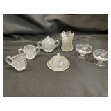 Miniature Glass Serving and Tableware Set