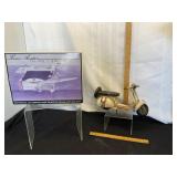 Vintage Vespa-Style Decorative Model With Conoco A
