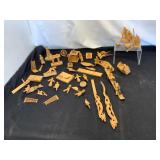 Carved Wood Figures and Scenes