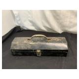 Metal Toolbox with Assorted Brass Fittings