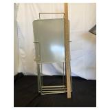 Folding Metal TV Trays with Stand