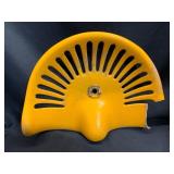 Antique Yellow Cast Iron Tractor Seat