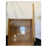 Wood Display Cabinet with Glass Front