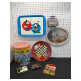 Vintage Tin Trays and Collectibles